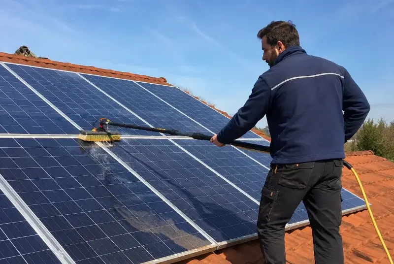 Nettoyage et entretien de panneaux solaires à la Roche-Chalais