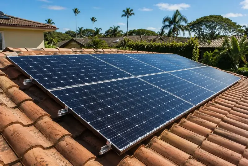 Installation de panneaux solaires à la Roche-Chalais